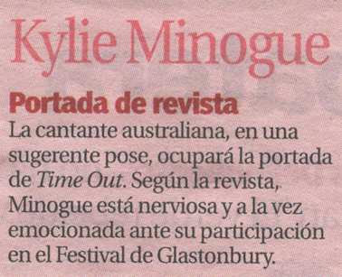 KYLIE MINOGUE EN 20 MINUTOS