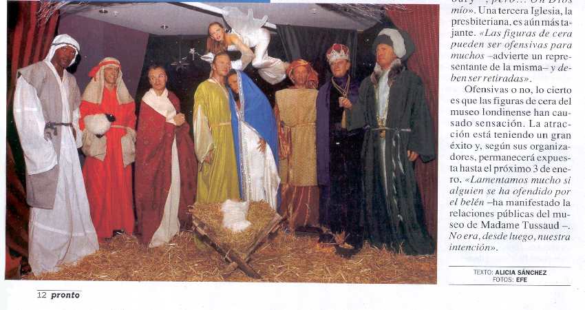 KYLIE MINOGUE EN PESEBRE DE MADAME TUSSAUD