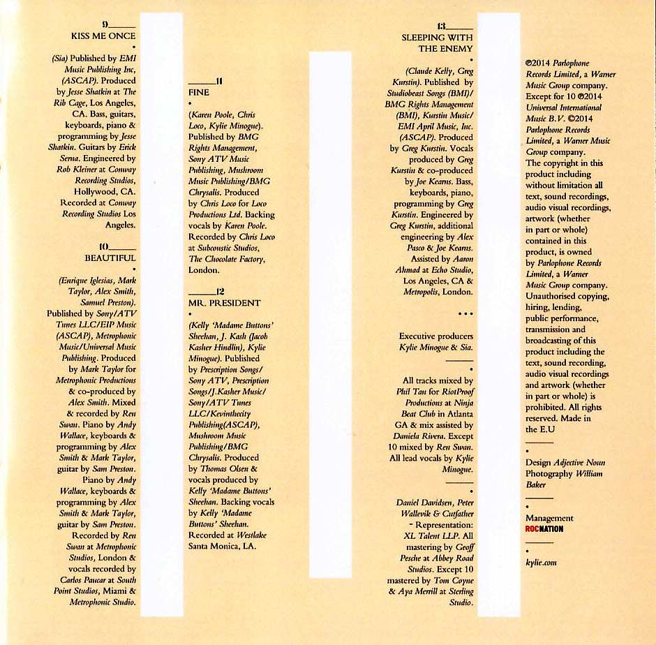 KYLIE MINOGUE KISS ME ONCE