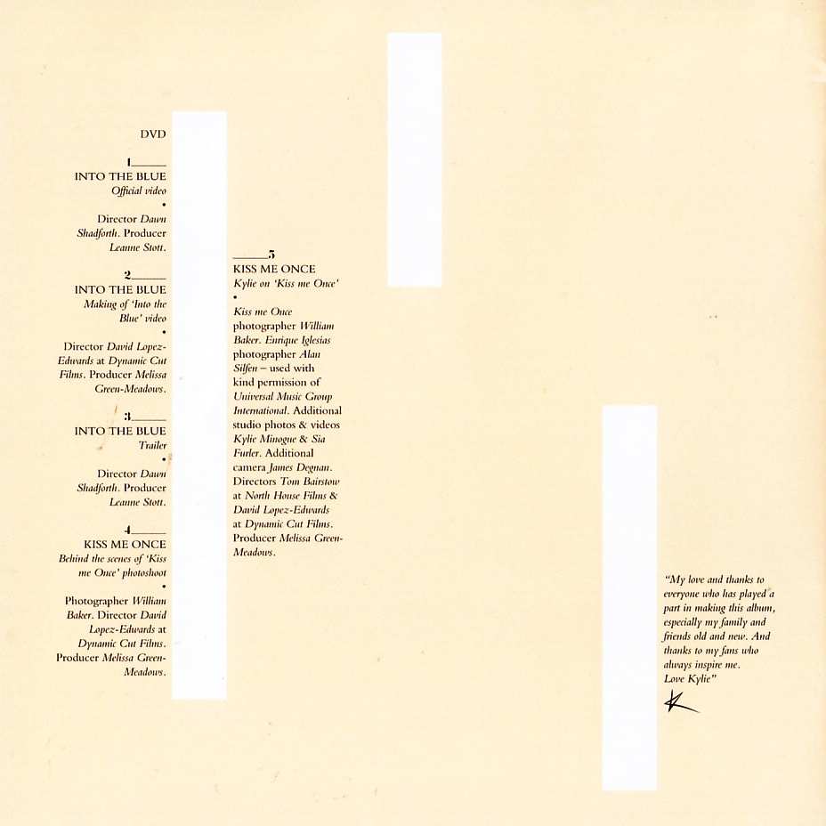 KYLIE MINOGUE KISS ME ONCE