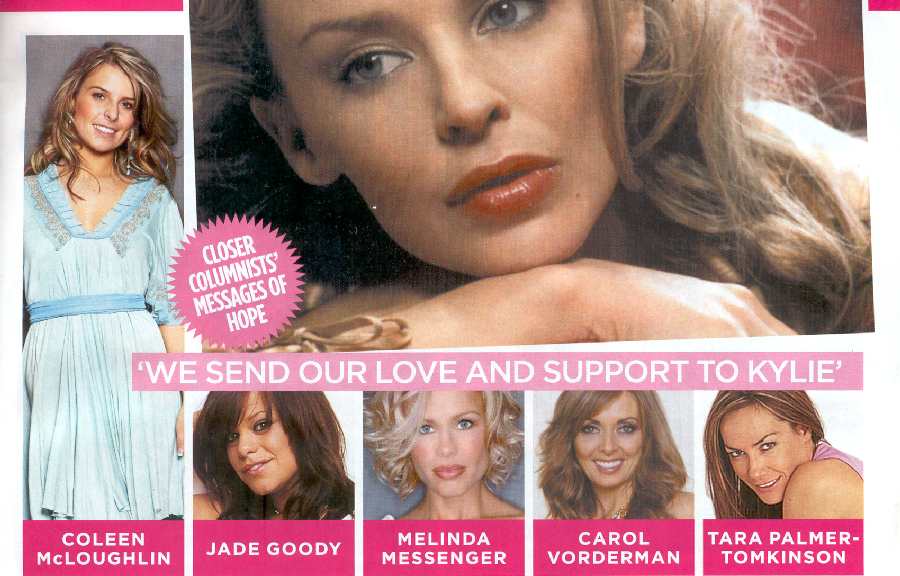 Kylie Minogue en la revista 'CLOSER' del 3 de junio de 2005