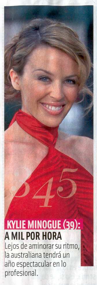 KYLIE MINOGUE EN LA REVISTE CURORE HOROSCOPOS 2008