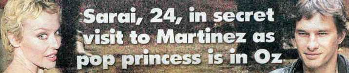 KYLIE MINOGUE Y OLIVIER MARTINEZ