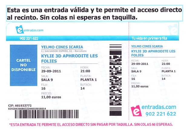 KYLIE MINOGUE. APHRODITE. LES FOLIES 3D