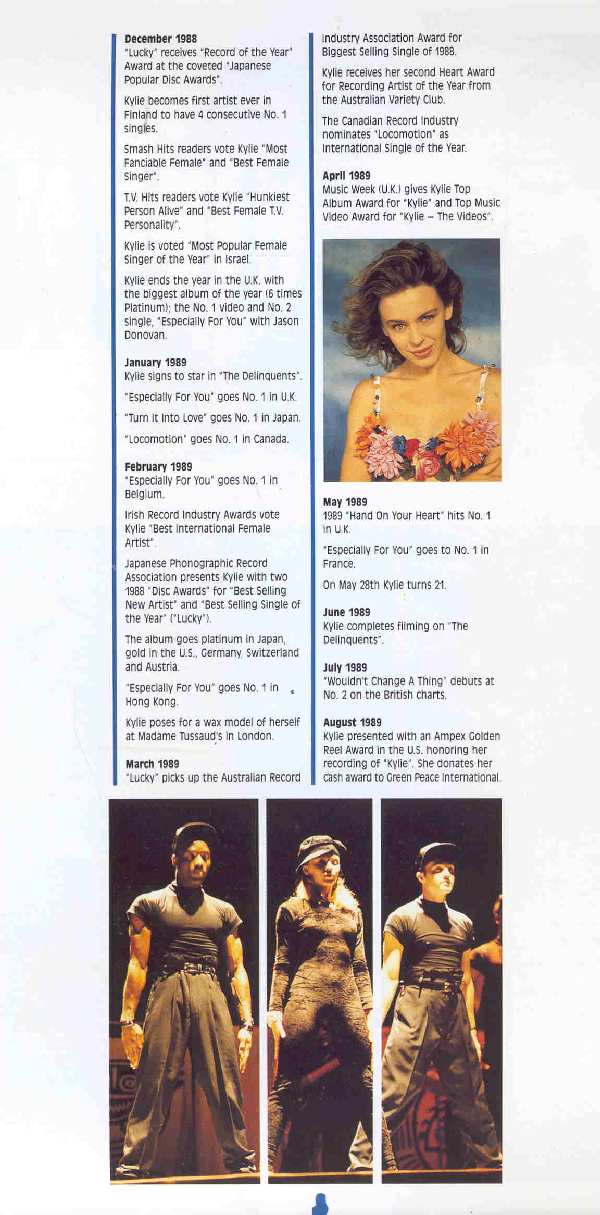 KYLIE MINOGUE ENJOY YOURSELF TOUR GUIDE