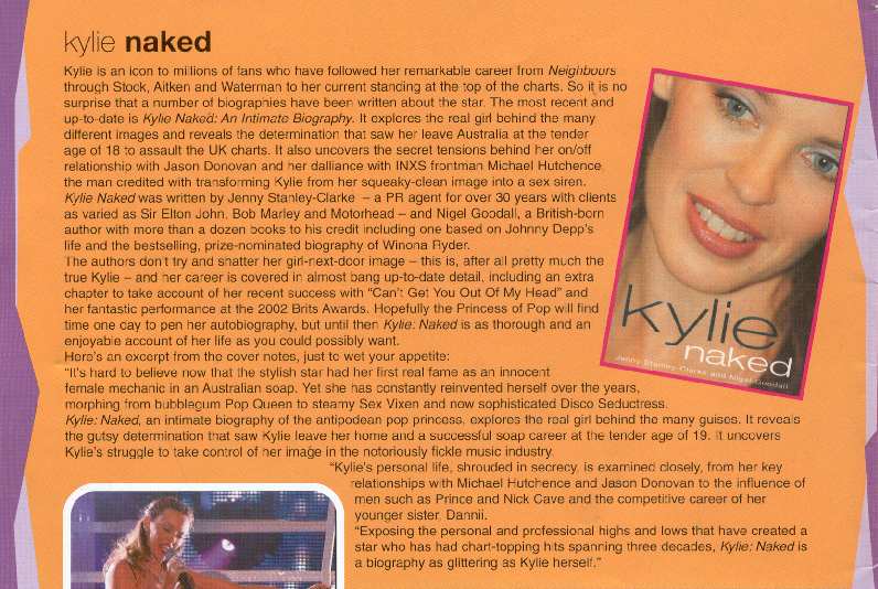 KYLIE MINOGUE. FEVER MAGAZINE