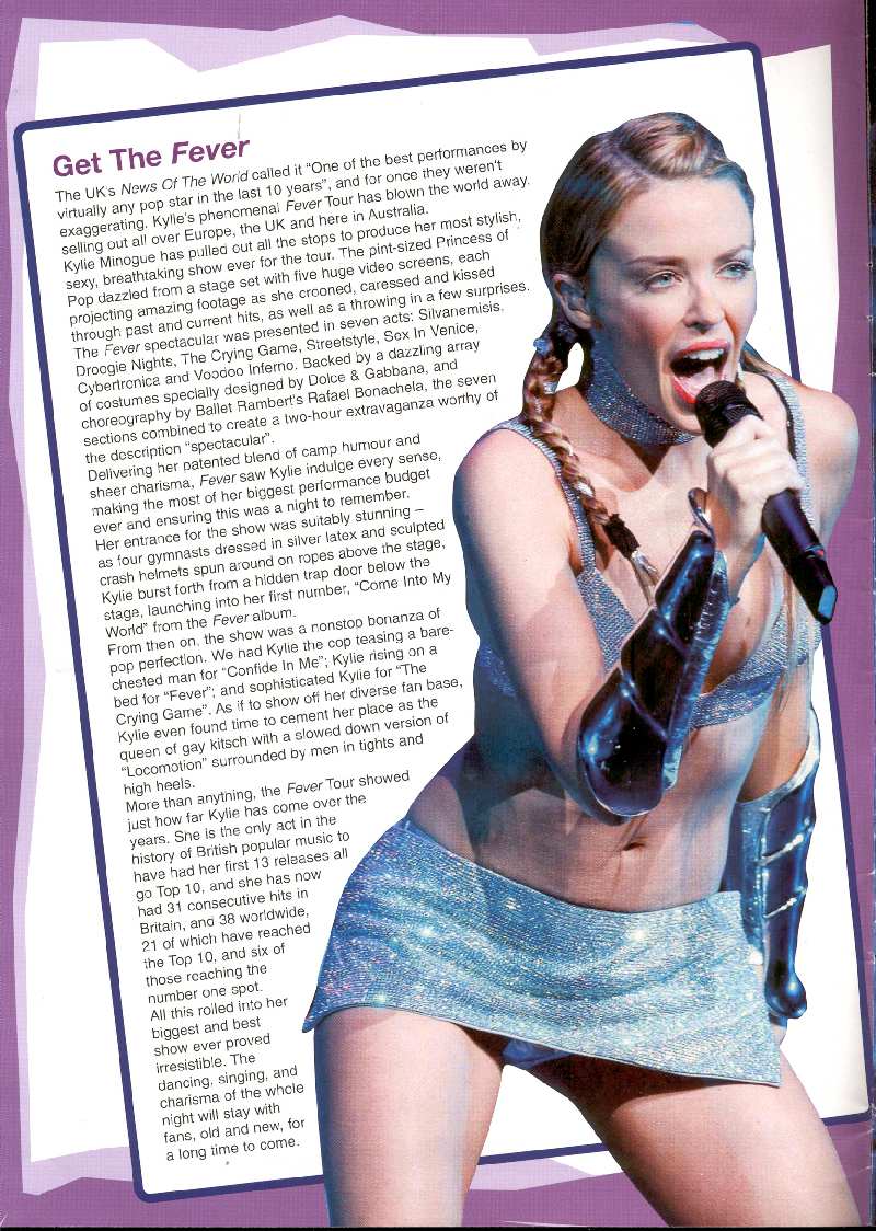 KYLIE MINOGUE. FEVER MAGAZINE