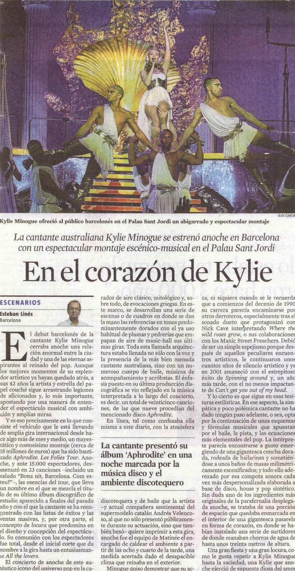 KYLIE MINOGUE. APHRODITE. LES FOLIES