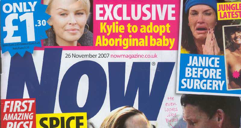 KYLIE MINOGUE EN LA REVISTA NOW DE 26 NOV. 2007