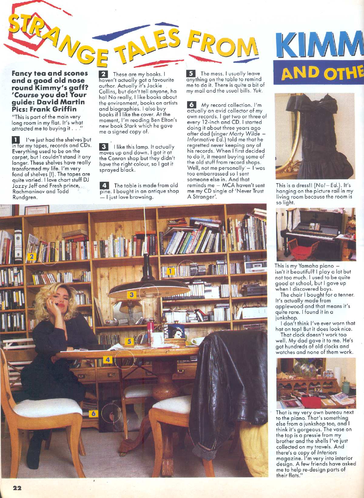 KYLIE MINOGUE. NUMBER ONE 1989