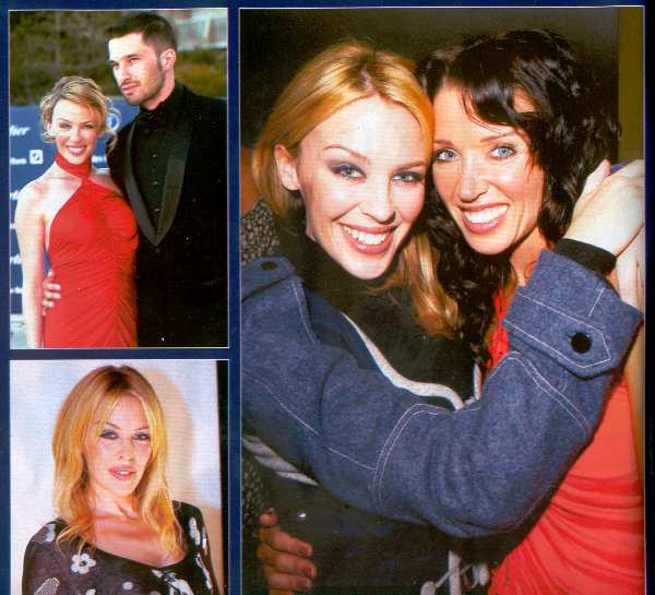 OK 471 del 31 de mayo de 2005. KYLIE MINOGUE CON OLIVIER MARTINEZ Y CON SU HERMANA DANNII