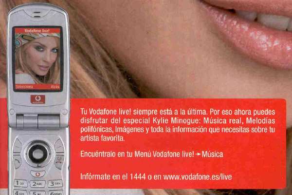 KYLIE MINOGUE VODAFONE