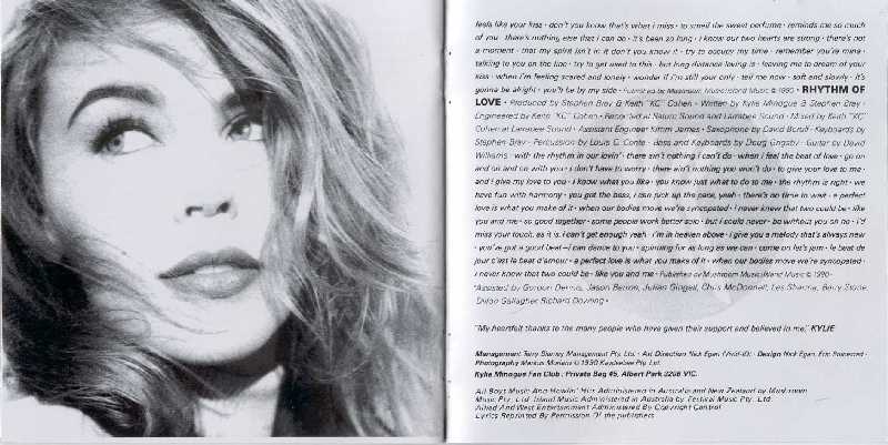 KYLIE MINOGUE: RHYTHM OF LOVE CD