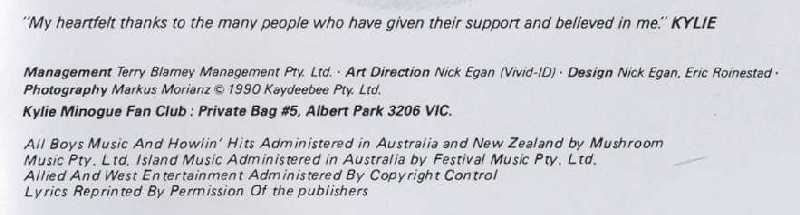 KYLIE MINOGUE: RHYTHM OF LOVE CD