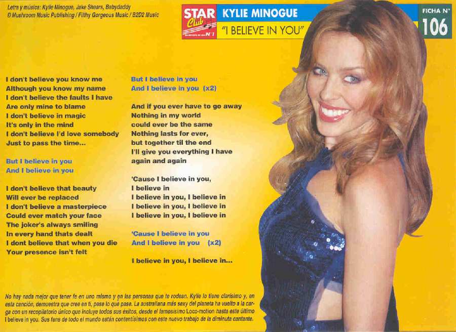 KYLIE MINOGUE EN STAR CLUB N.11
