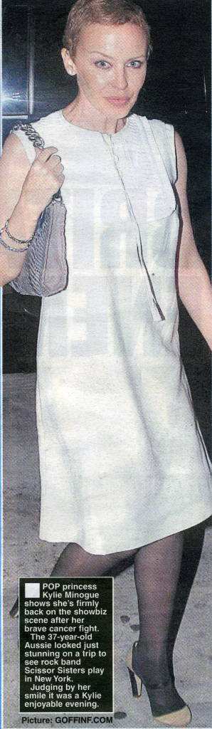 KYLIE MINOGUE EN DIARIOS BRITANICOS