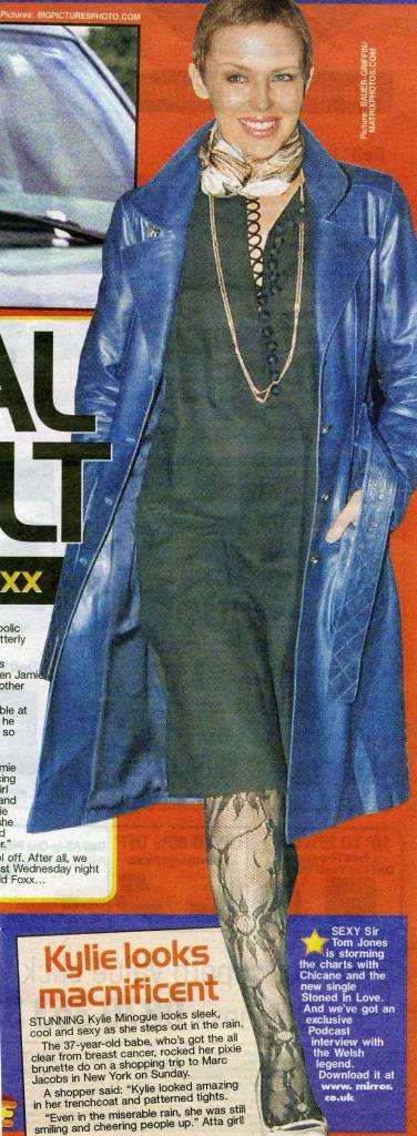 KYLIE MINOGUE EN DIARIOS BRITANICOS